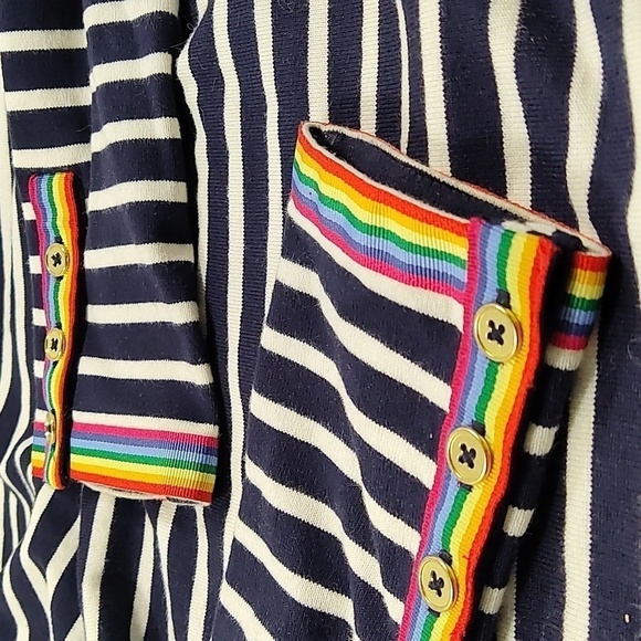 Talbot's women's tee black and white horizontal stripes Size: M - Picture 5 of 6